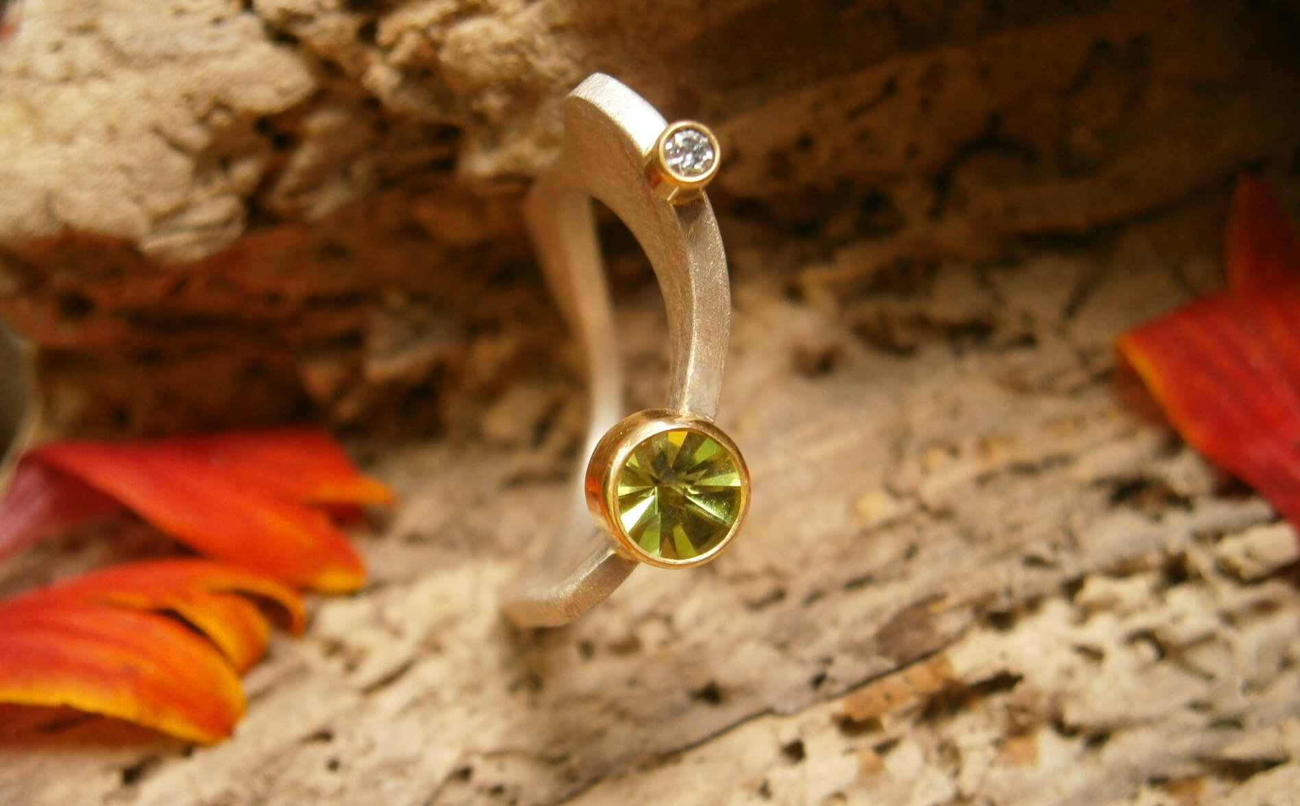 Ring| AU 750 | Brillant | Turmalin 